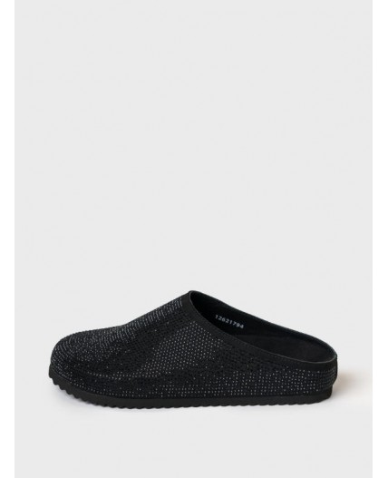 Туфли открытые для девочек черный