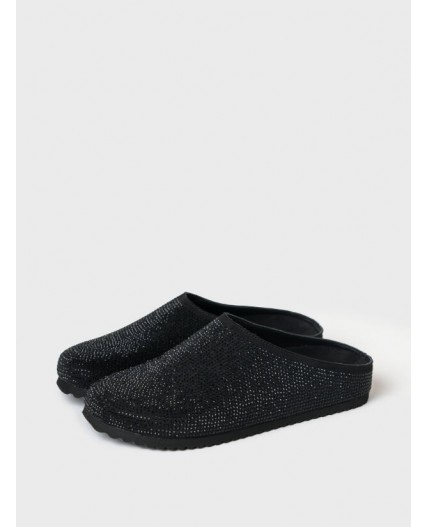 Туфли открытые для девочек черный