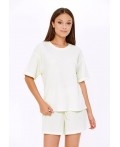 Комплект жен.(блузка и шорты) Olana светло-серый