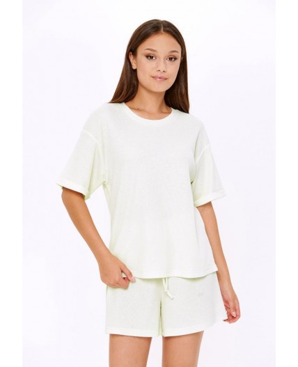 Комплект жен.(блузка и шорты) Olana светло-серый