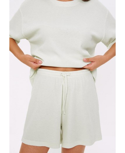 Комплект жен.(блузка и шорты) Olana светло-серый